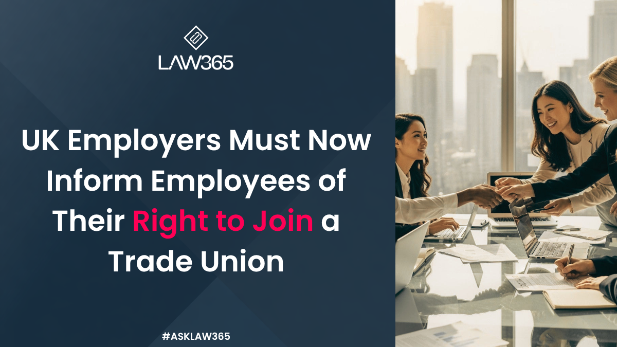 UK Employers Must Inform Employees of the Right to Join a Trade Union